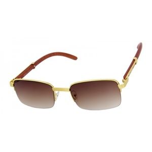 Retro WOOD BUFFS Vintage Style 90s Gangster Metal